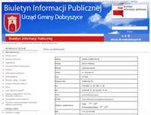 Tablet Screenshot of dobryszyce.i-bip.pl